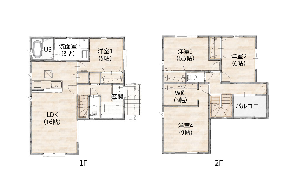 新築戸建て　間取り