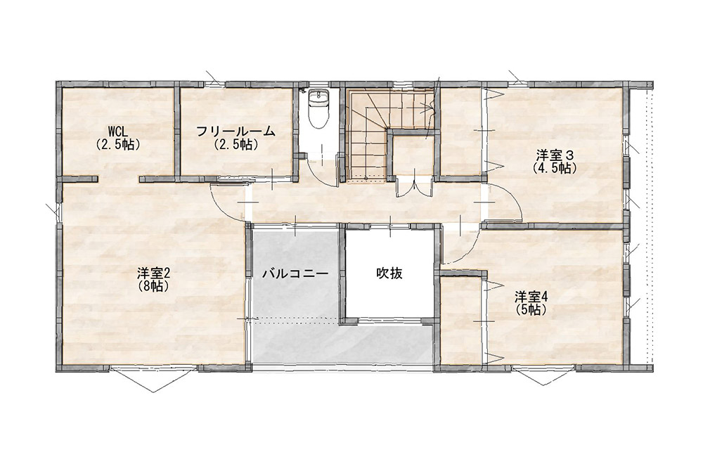 新築戸建て　紅葉ヶ丘西7丁目 2F間取り