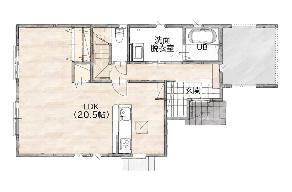 新築戸建て　間取り図