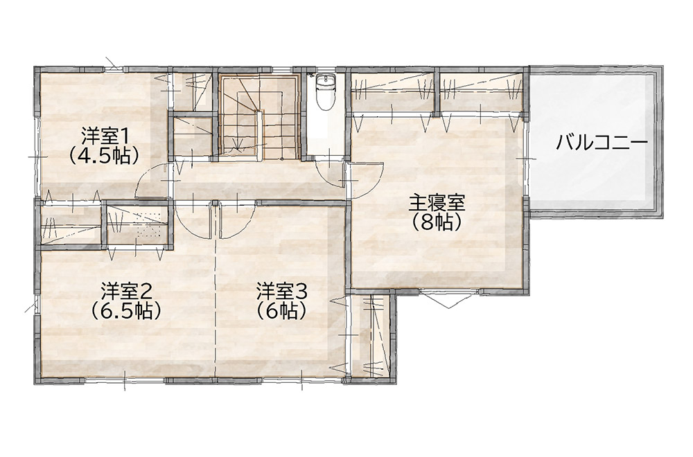 新築戸建て　間取り図