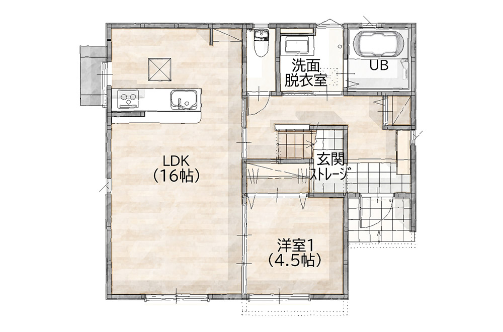 新築戸建て　間取り図