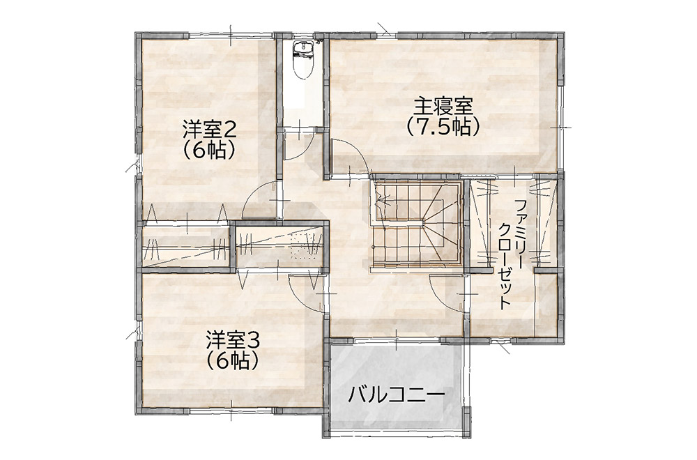 新築戸建て　間取り図