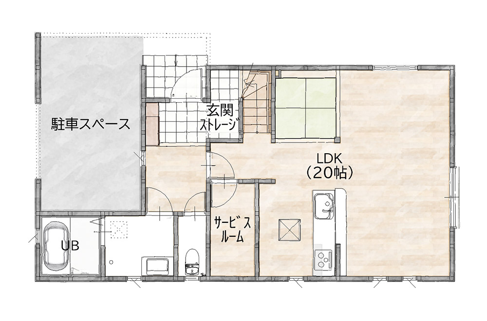 新築戸建て　間取り図