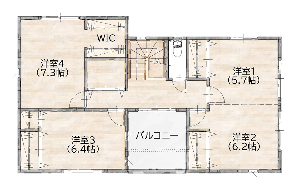 新築戸建て　間取り図