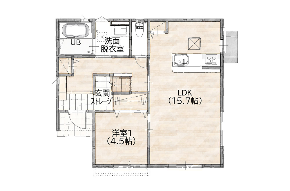 新築戸建て　間取り図