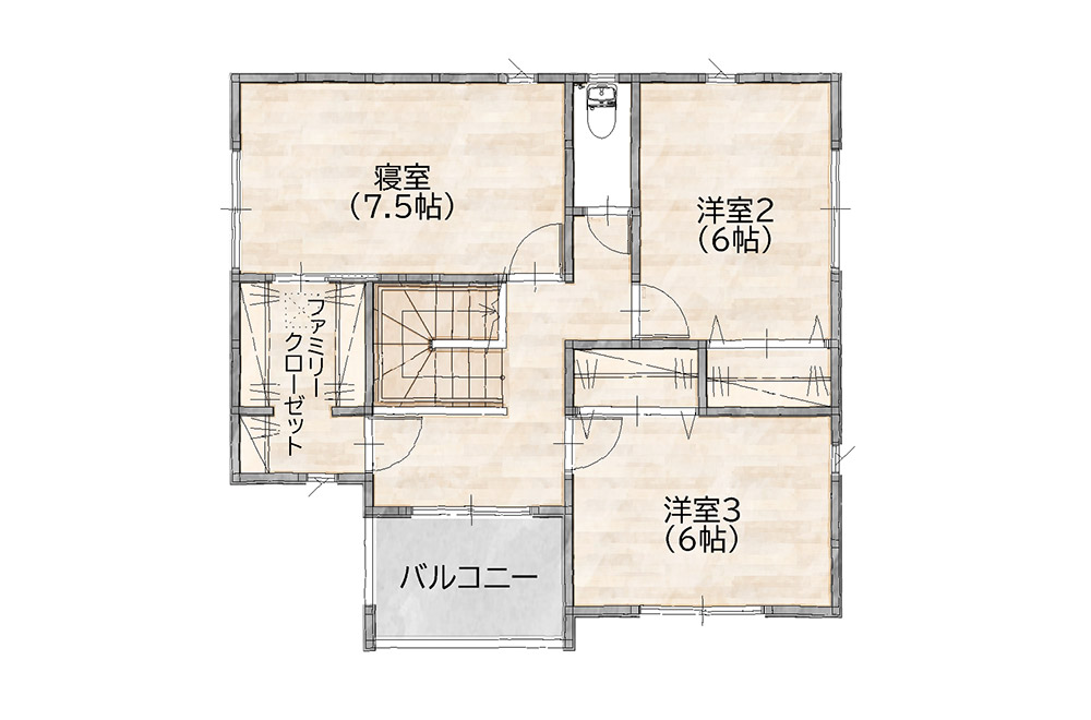 新築戸建て　間取り図